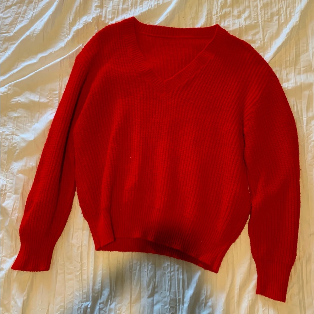 Vintage chunky red sweater